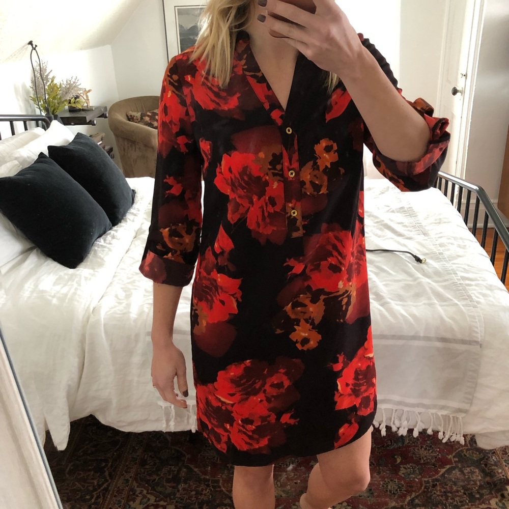 Floral Dress w Belt